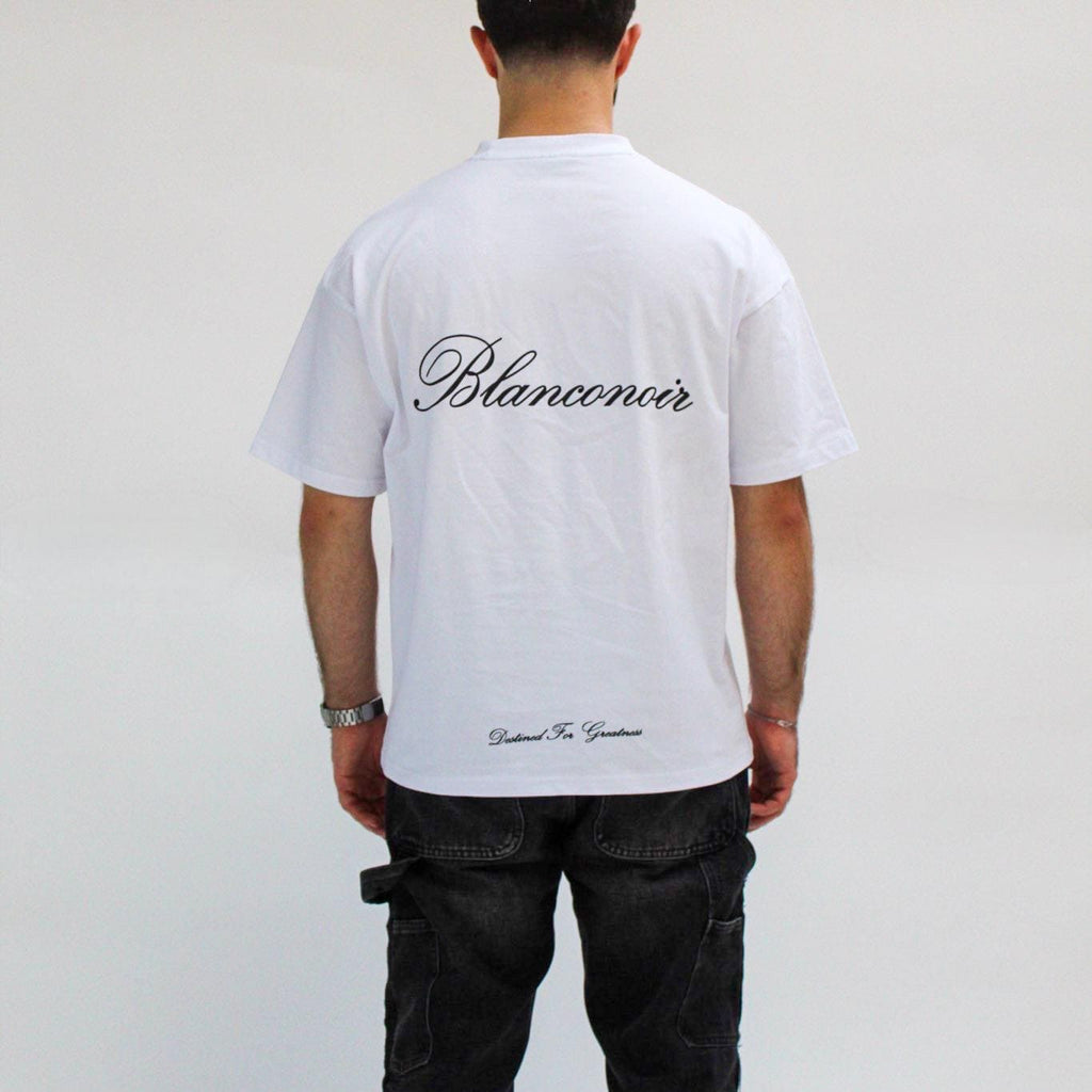Suede Patch Tee - White
