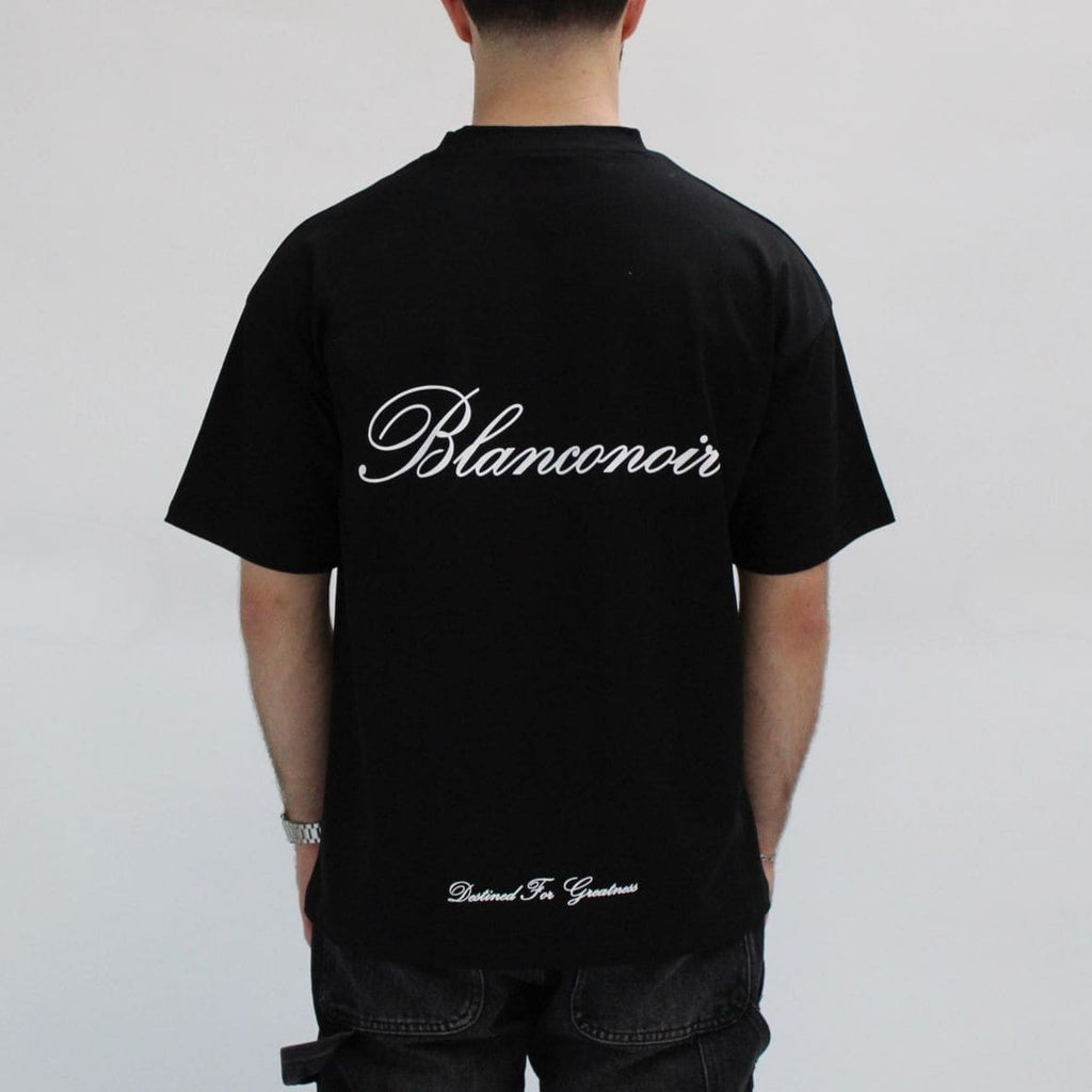 Suede Patch Tee - Black